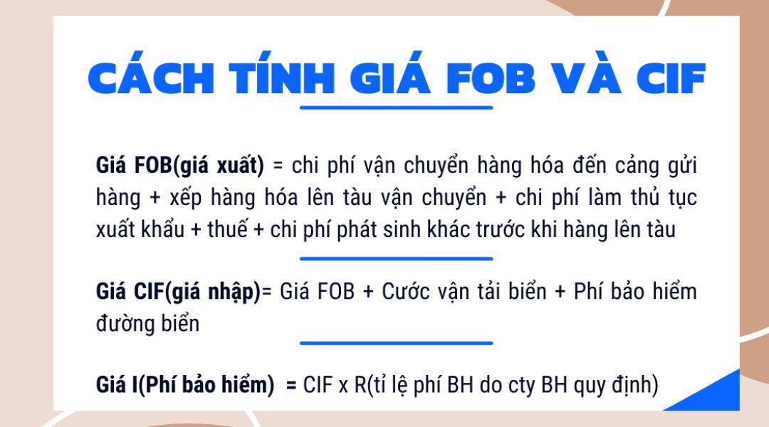 Cách tính giá FOB chuẩn và chính xác nhất