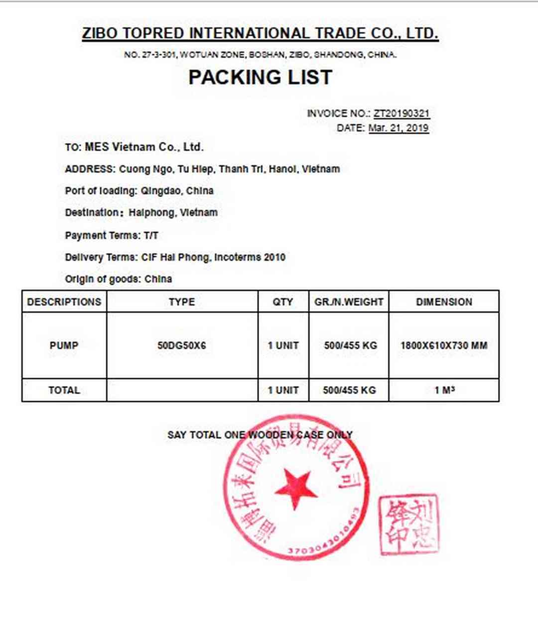 Khi lập packing list cần chú ý những gì?