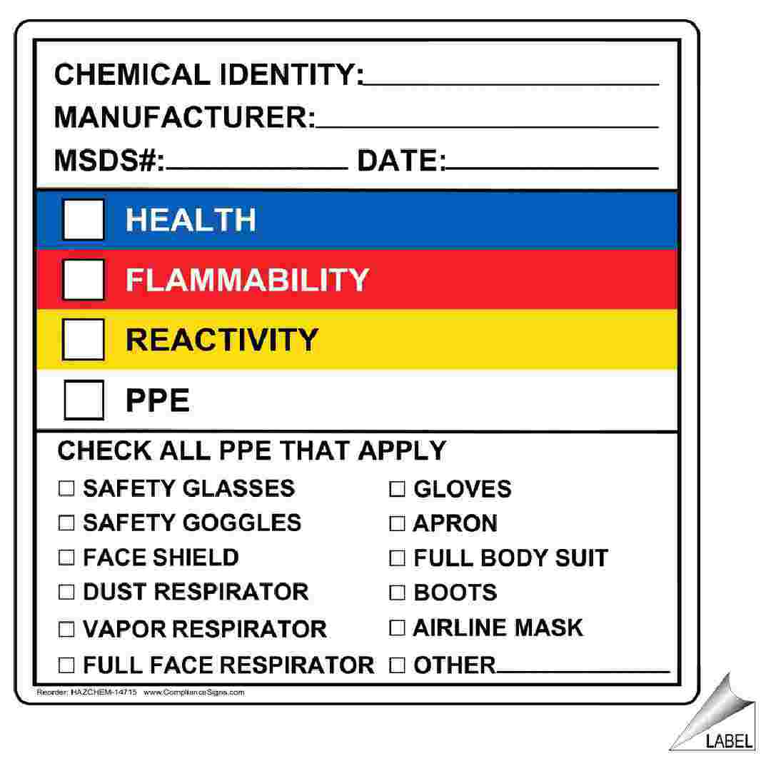 Công dụng của bảng chỉ dẫn an toàn hóa chất (MSDS)