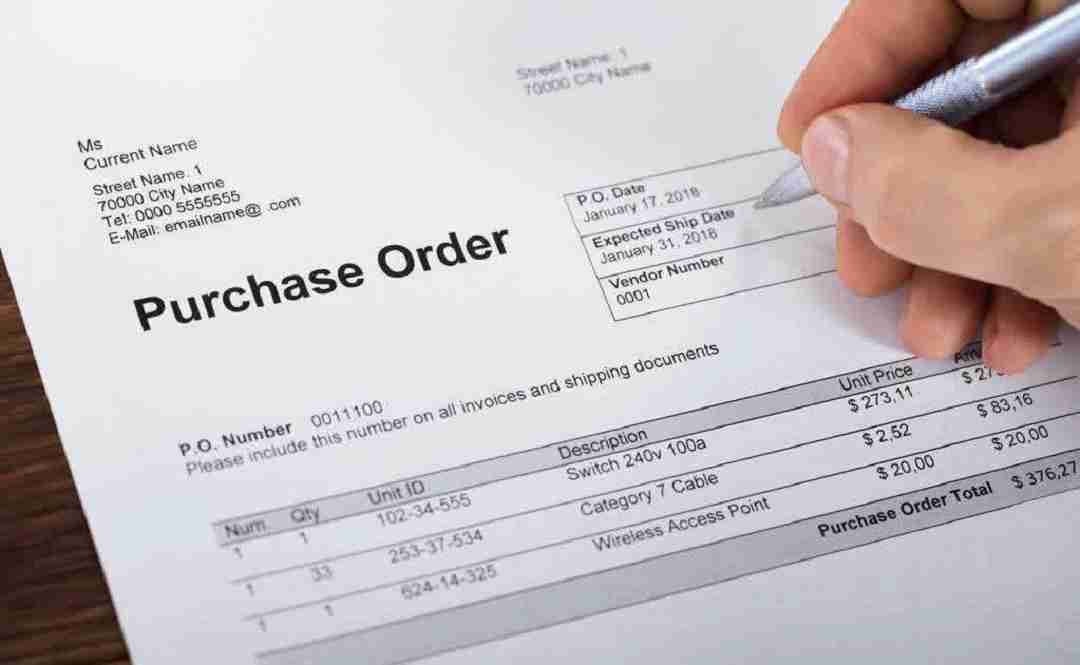 Hướng dẫn cách điền thông tin về sản phẩm trong Purchase Order